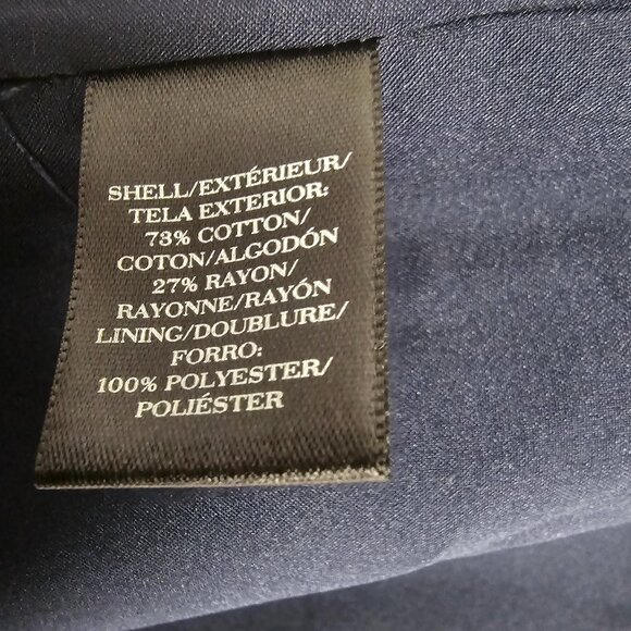 Ann Taylor Pencil Skirt Navy Blue Marled Office Classic Coquette 10 - Picture 11 of 13